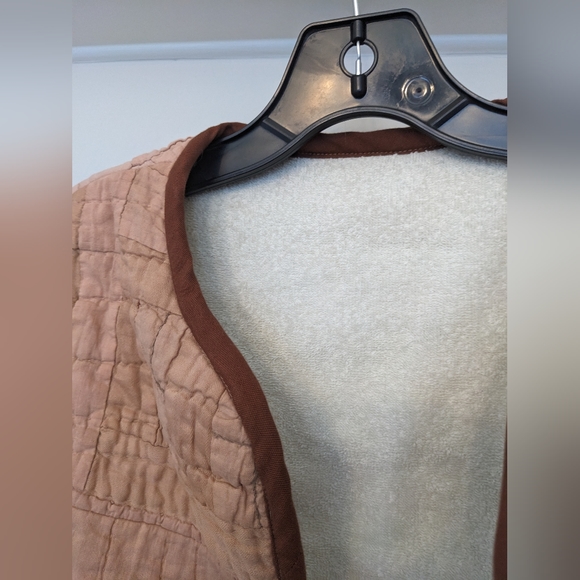 Roam Vintage x Recycled Lovers over-dyed quilted vest, pink size S/M - Picture 3 of 5